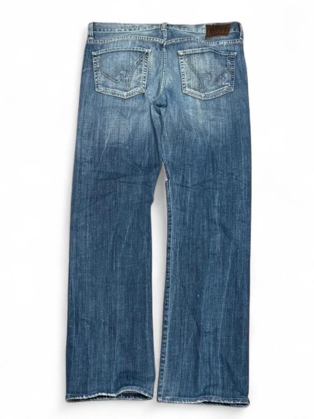Y2K Citizens of Humanity Embroidered Faded Bootcut Flared Jeans